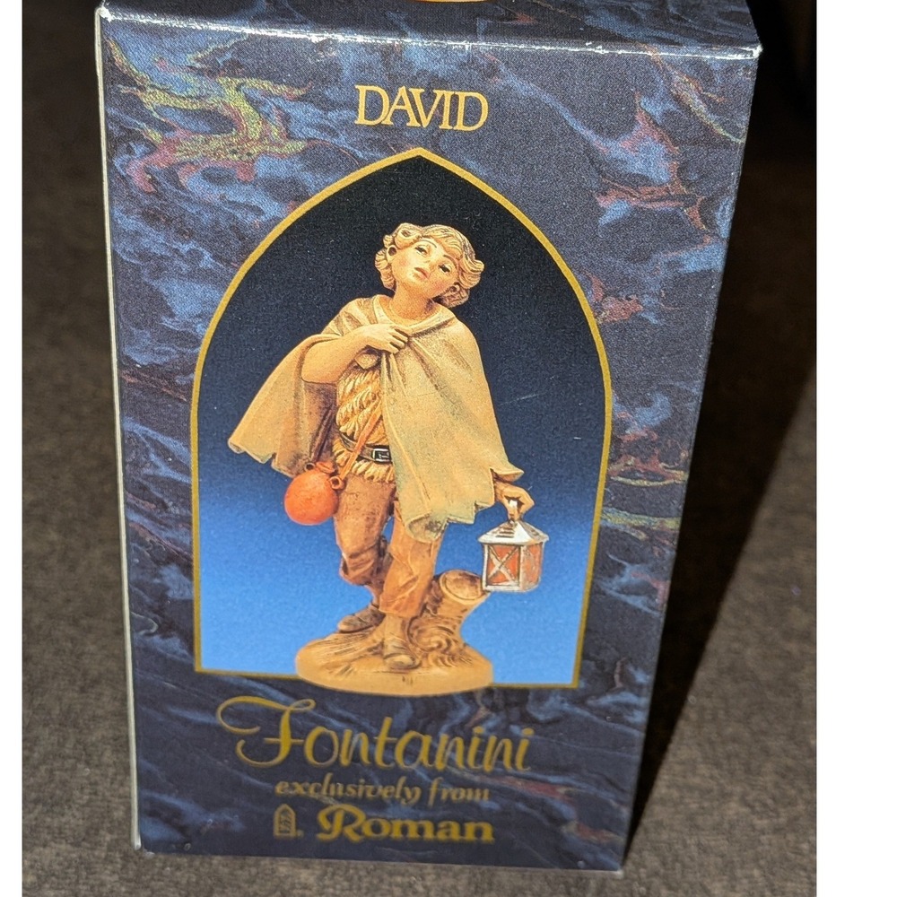 VTG Fontanini Heirloom Nativity David 5 inch Figurine Roman Inc 92 Italy NIB